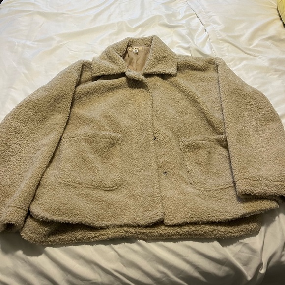 Teddy button up coat - Picture 2 of 4